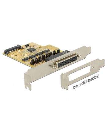 Delock Karta PCI Express > 4 x COM 9PIN na kablu 5V/12V
