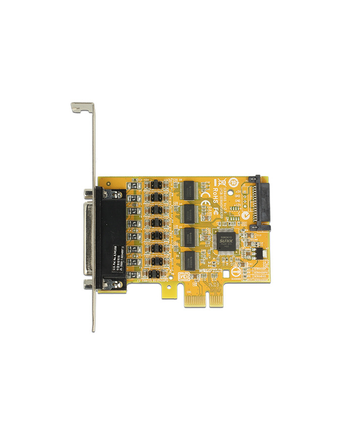 Delock Karta PCI Express > 4 x COM 9PIN na kablu 5V/12V główny