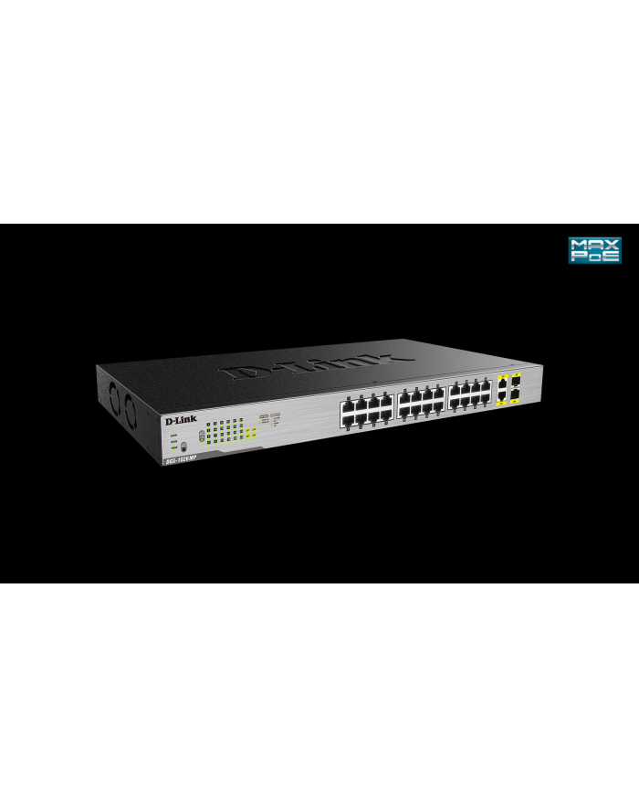 D-Link 24-Port Desktop Gigabit PoE + 2GE Combo Switch Total PoE Budget: 370W główny