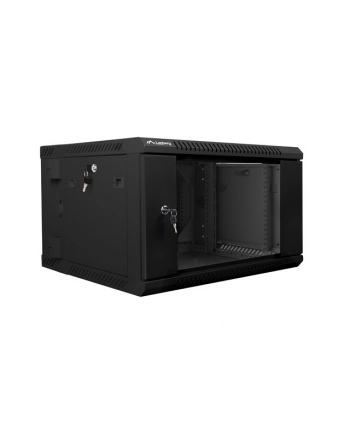 Lanberg szafa instalacyjna wisząca dwusekcyjna 19'' 6U 600x600mm czarna nr 2