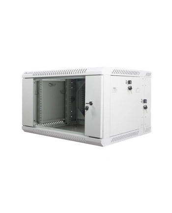 Lanberg szafa instalacyjna wisząca dwusekcyjna 19'' 6U 600x600mm szara nr 1