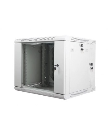 Lanberg szafa instalacyjna wisząca dwusekcyjna 19'' 9U 600x600mm szara nr 1