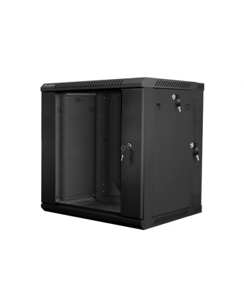 Lanberg szafa instalacyjna wisząca dwusekcyjna 19'' 12U 600x600mm czarna nr 1