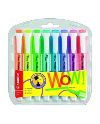 Zakreślacz STABILO swing cool fluorescencyjny, zestaw 8 szt. w etui nr 1
