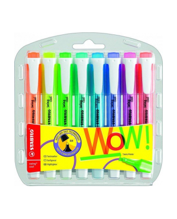 Zakreślacz STABILO swing cool fluorescencyjny, zestaw 8 szt. w etui nr 1