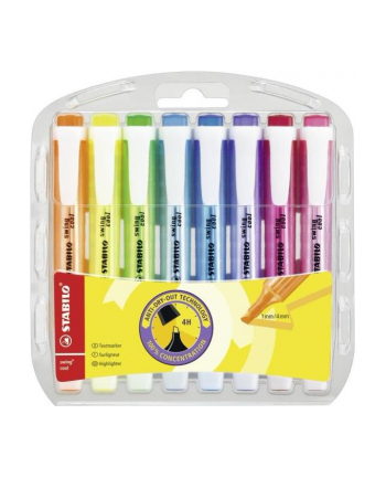 Zakreślacz STABILO swing cool fluorescencyjny, zestaw 8 szt. w etui nr 2