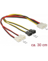 Kabel zasilający Delock Molex 4 pin - 4x 2 pin do wentylatora 30cm - nr 12