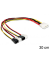 Kabel zasilający Delock Molex 4 pin - 4x 2 pin do wentylatora 30cm - nr 1