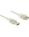 Przedłużacz USB Delock AM-AF USB 2.0 1m ferryt przezroczysty - nr 10
