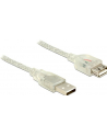 Przedłużacz USB Delock AM-AF USB 2.0 5m ferryt przezroczysty - nr 10