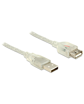 Przedłużacz USB Delock AM-AF USB 2.0 5m ferryt przezroczysty nr 1