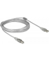 Kabel USB Delock AM-BM USB 2.0 5m przezroczysty - nr 17