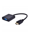 Gembird adapter HDMI-A(M) ->VGA (F) + audio, na kablu, czarny - nr 12