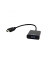 Gembird adapter HDMI-A(M) ->VGA (F) + audio, na kablu, czarny - nr 16