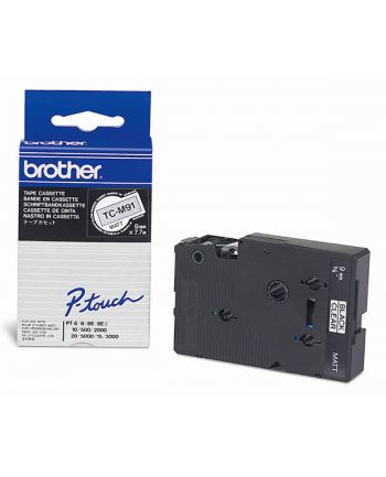Brother TC-M91 9mm czarny/przeźroczysty nr 1
