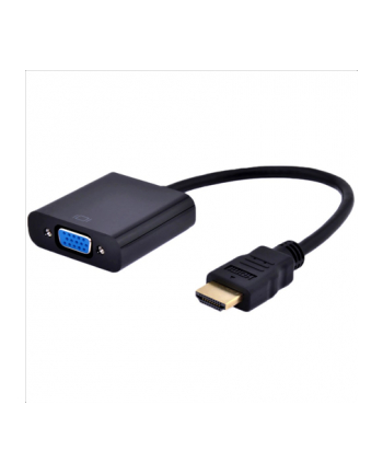 Gembird adapter HDMI-A(M) ->VGA (F) + audio, na kablu, czarny