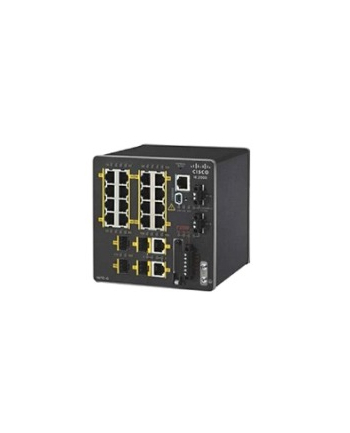 Cisco IE 2000 Switch 16 x 10/100 RJ-45, 2 FE SFP, 2 T/SFP GE, LAN Base with 1588