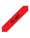 Brother TC-401 12mm czerwony/czarny - nr 12