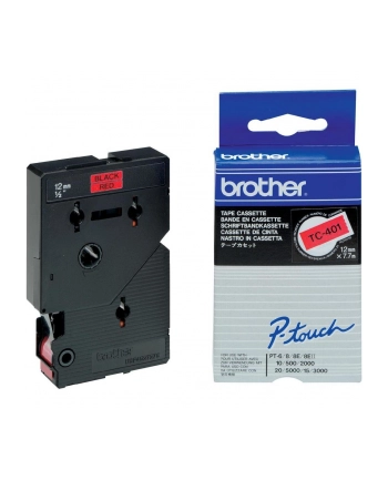 Brother TC-401 12mm czerwony/czarny nr 2