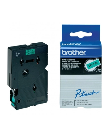 Brother TC-791 9mm czarny/zielony nr 2