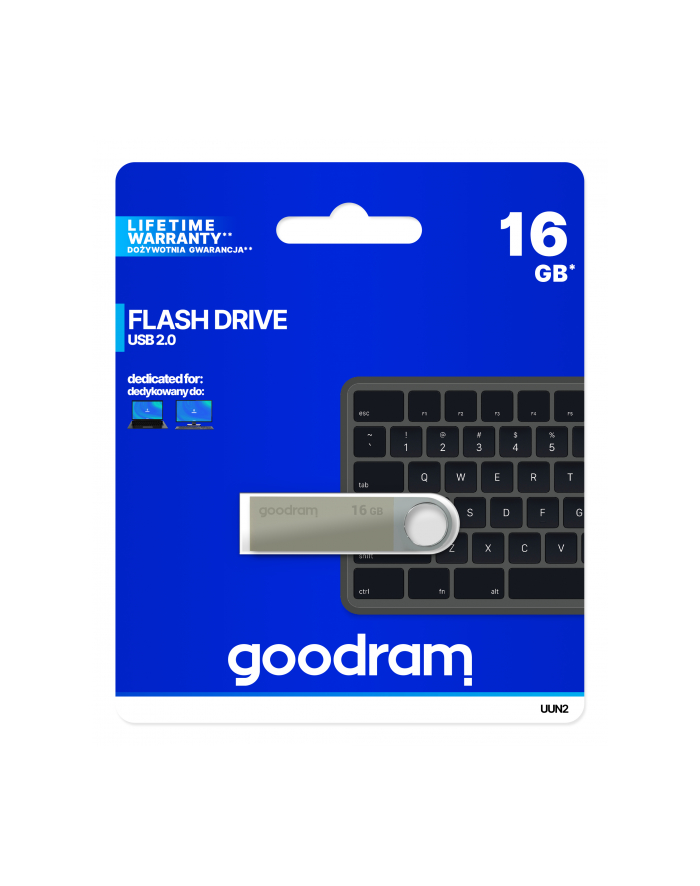 GOODRAM UUN2 16GB Silver USB2.0 główny