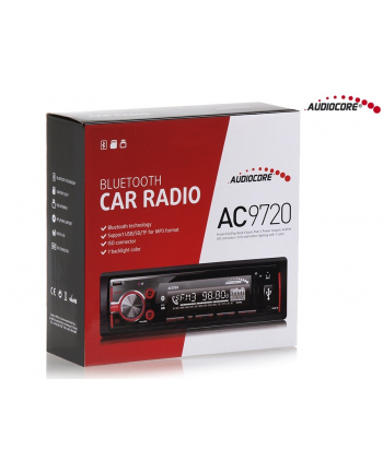 Radioodtwarzacz AC9720 B MP3/WMA/USB/RDS/SD ISO Bluetooth Multicolor