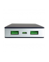 SUNEN PowerNeed - Power Bank 10000mAh, USB 5V, 1 A i 5V, 2.4A, czarno-srebrny - nr 40