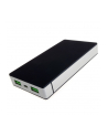 SUNEN PowerNeed - Power Bank 10000mAh, USB 5V, 1 A i 5V, 2.4A, czarno-srebrny - nr 49