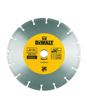 TARCZA DIAMENTOWA 125x22,2mm SEGMENTOWA DEWALT nr 1