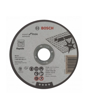 TARCZA FLEX 41 125x1,0x22,2 AS 60 TBF INOX RAPIDO STANDARD BOSCH nr 2