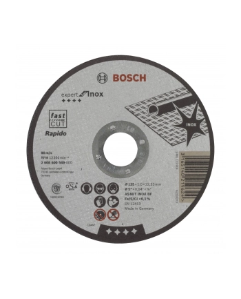 TARCZA FLEX 41 125x1,0x22,2 AS 60 TBF INOX RAPIDO STANDARD BOSCH nr 1