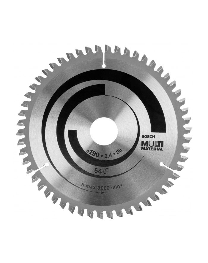 BOSCH OSPRZĘT PIŁA TARCZOWA 190x30x2,4mm 54z. MULTI MATERIAL BOSCH główny