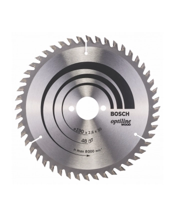 BOSCH OSPRZĘT PIŁA TARCZOWA 190x30x2,6mm 48z. OPTILINE WOOD BOSCH nr 2