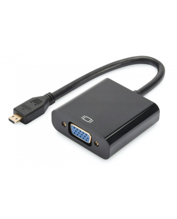 Digitus Adapter audio-video microHDMI typ D do VGA, FHD, z audio 3.5mm MiniJack