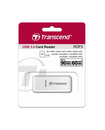 Transcend F5 biały, USB 3.0 (TS-RDF5W) nr 1