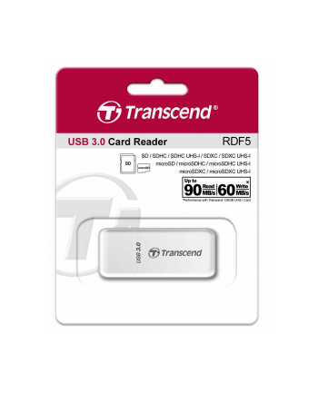 Transcend F5 biały, USB 3.0 (TS-RDF5W)
