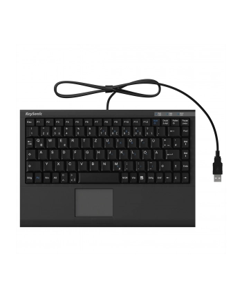 RaidSonic IcyBox KeySonic mini klawiatura, smart touchpad, USB 2.0, Czarna