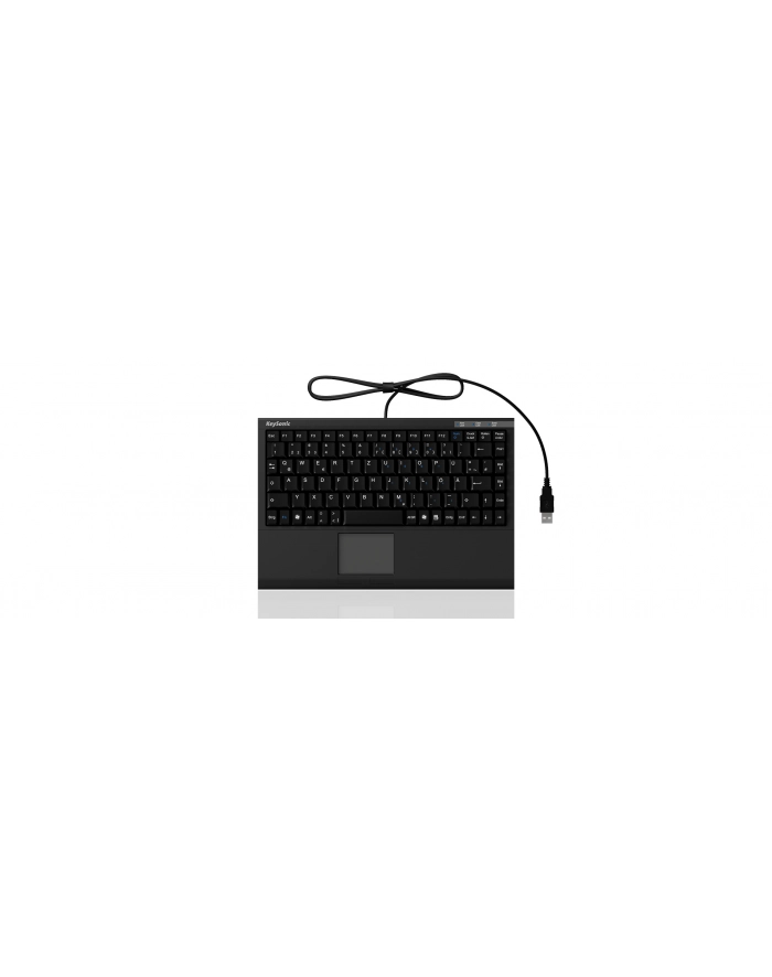 RaidSonic IcyBox KeySonic mini klawiatura, smart touchpad, USB 2.0, Czarna główny