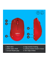 Logitech® Mysz M330 Silent Plus Czerwona - 2.4GHZ,M-R0051 - nr 62