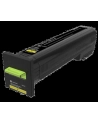 Toner Lexmark yellow CS820 |  22 000 str | CS820de / CS820dte / CS820dtfe - nr 2