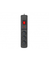 Armac Listwa Zasilająca MULTI M3 (3 GNIAZDA) 2.5m czarna - nr 9
