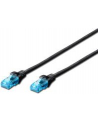 DIGITUS Kabel patch cord UTP, CAT.5E, czarny, 1m, 15 LGW - nr 17