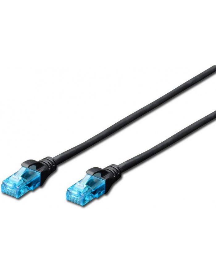 DIGITUS Kabel patch cord UTP, CAT.5E, czarny, 2.0m, 15 LGW główny