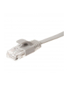 Netrack patchcord RJ45, osłonka zalewana, kat 5e UTP, 3m szary, PŁASKI - nr 7