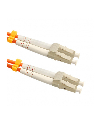 Qoltec Patchcord światłowodowy LC-LC | Multimode | 50/125U | OM2 | Duplex | 1m