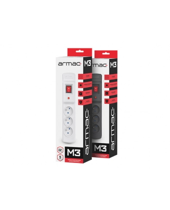 Armac Listwa Zasilająca MULTI M3 (3 GNIAZDA) 1.5m szara
