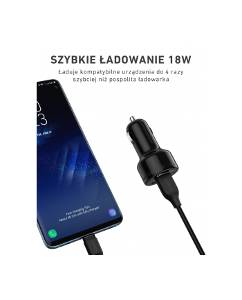 AUKEY CC-T8 ultraszybka ładowarka samochodowa 2xUSB 3.0 6A 36W  + kabel micro USB 1m