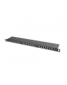 Lanberg Patch Panel 24 port 0.5U, kat. 5e, ekranowany, czarny - nr 16