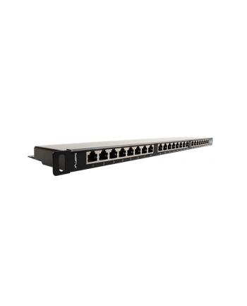 Lanberg Patch Panel 24 port 0.5U, kat. 5e, ekranowany, czarny nr 1
