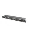 Lanberg Patch Panel 24 port 1U, kat. 5e, ekranowany, czarny - nr 34